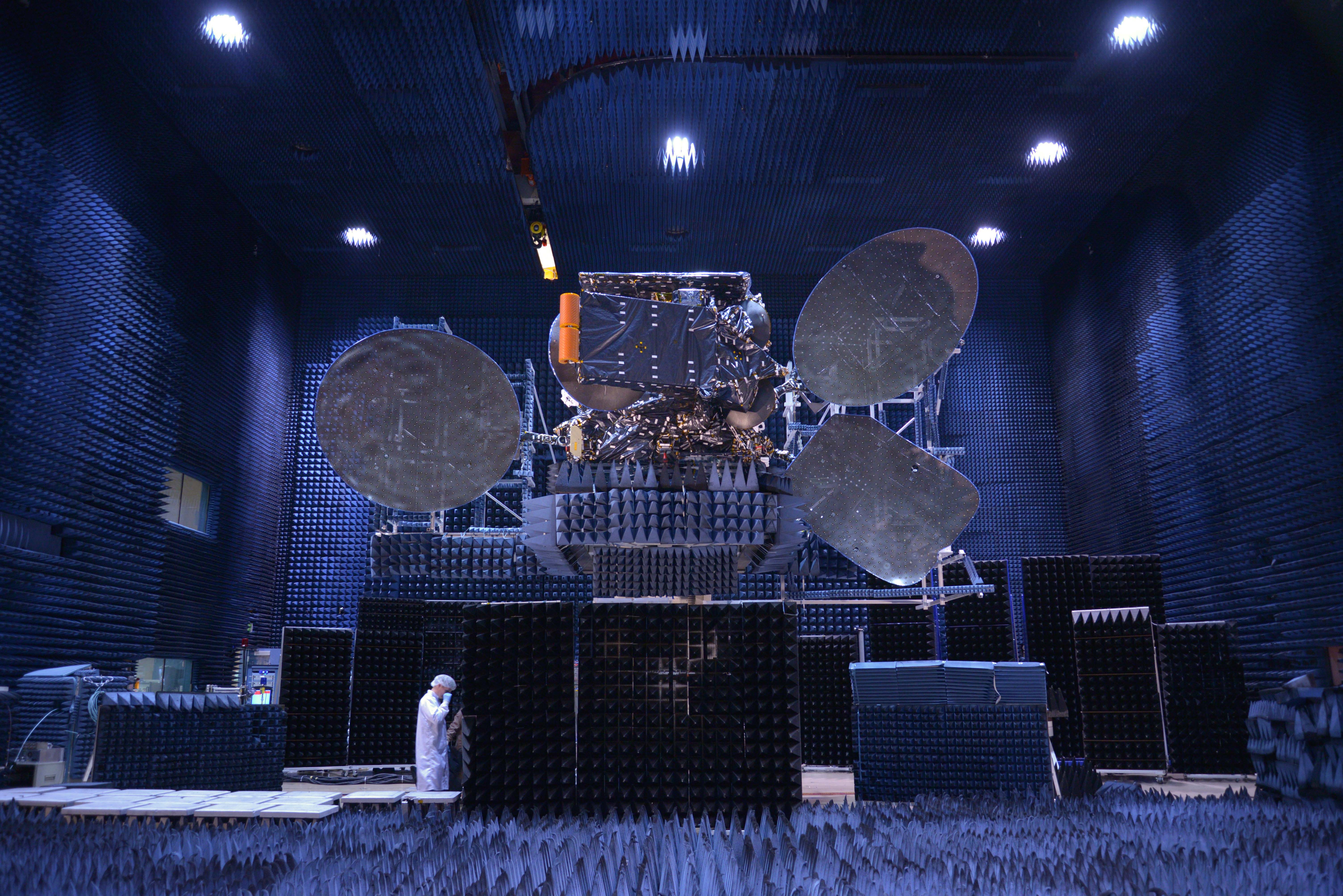 The Intelsat 34 satellite built by SSL is now at launch base
