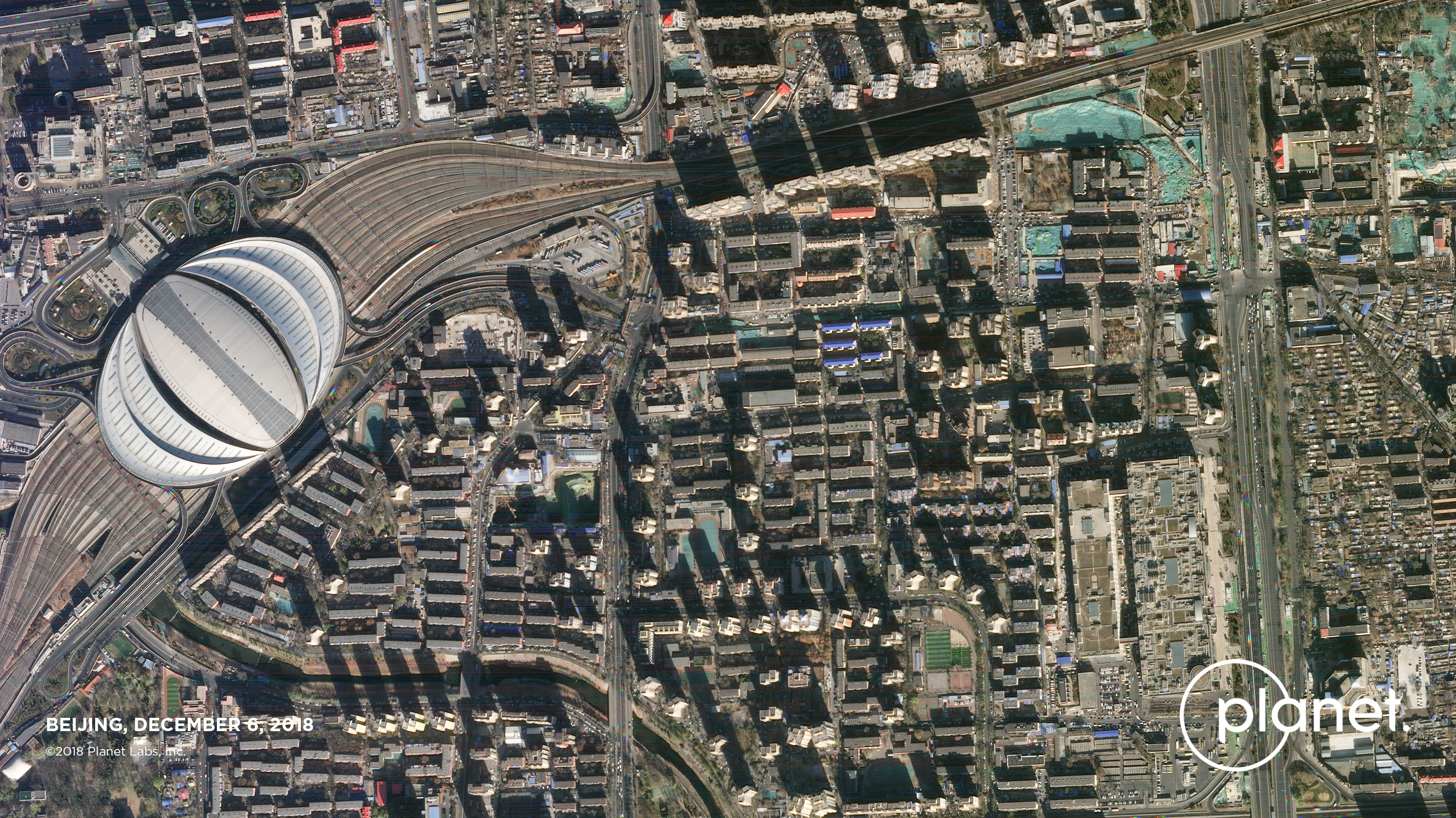 Imagery of Beijing, China captured by SSL-built SkySat
