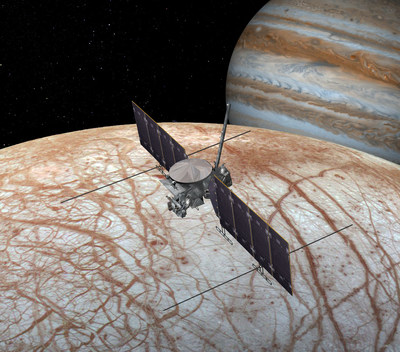 SSL, a Maxar Technologies company, was selected by NASA JPL to provide critical equipment for the Europa Clipper spacecraft. Image courtesy NASA/JPL-Caltech. (CNW Group/Maxar Technologies Ltd.)