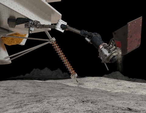 Maxar has been selected by NASA to deliver SAMPLR, a robotic arm that will be used to explore the Moon. (Image: Maxar Technologies)