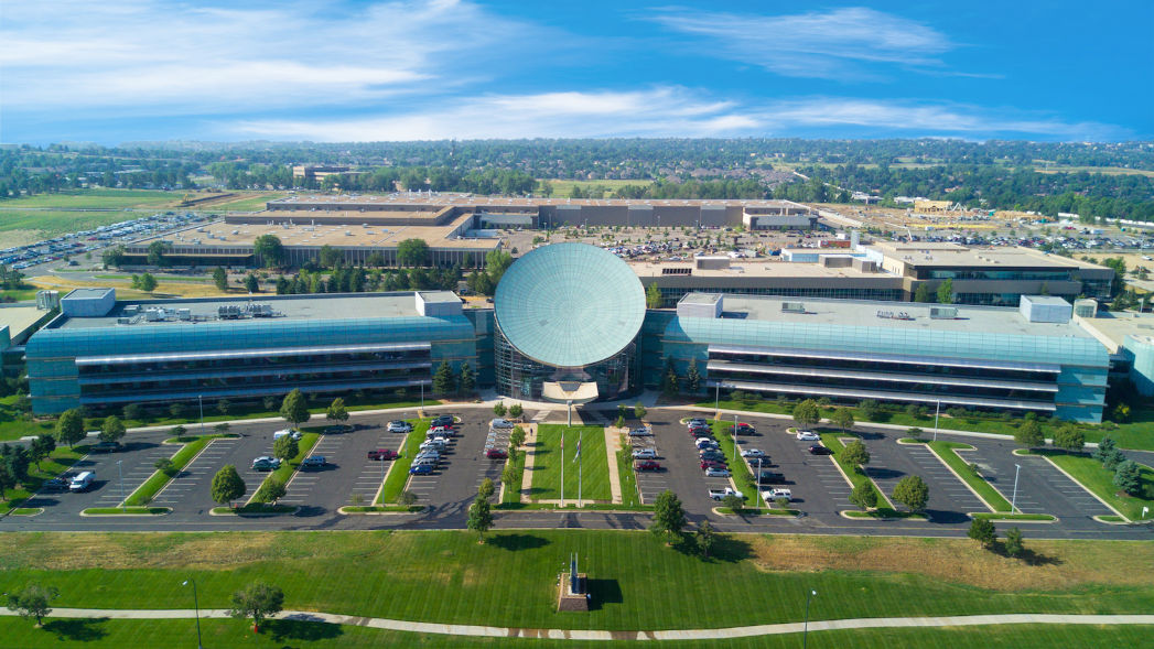 Drone image of Maxar’s global headquarters in Colorado