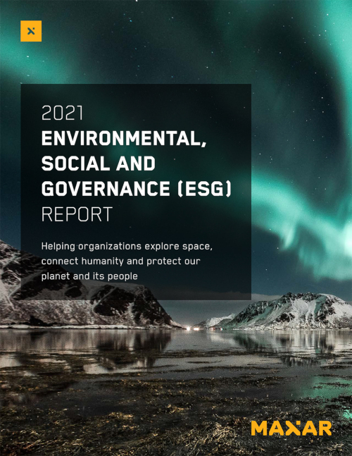 2021 Environmental Social and Governance Report Cover
