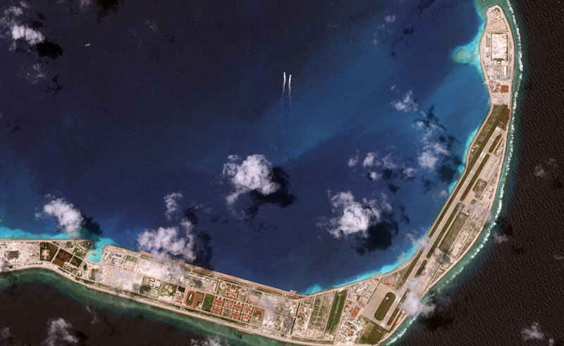 Satellite imagery of Mischief Reef