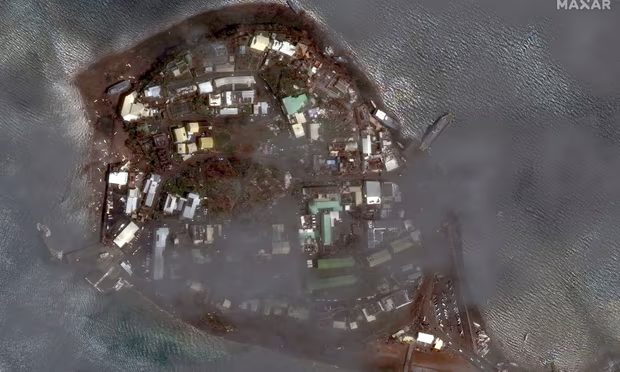 This satellite image released by Maxar Technologies shows damage at the Dzaoudzi Port on the French Territory of Mayotte in the Indian Ocean after Cyclone Chido, on 16 December 2024