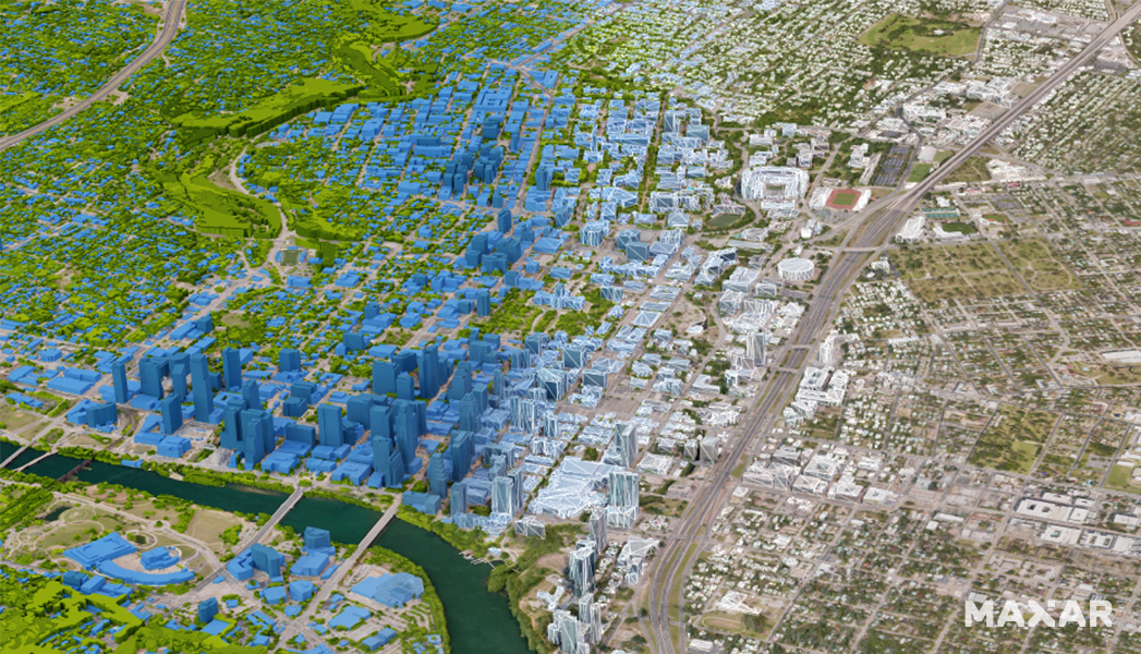 3D geospatial rendering of an urban environment